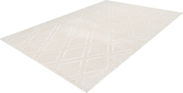 360Living Teppich Monroe in Beige mit High-Low-Effekt aus Baumwolle, rutschfest, B: 80 cm, L: 150 cm - Bild 1