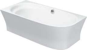 Duravit Badewanne Cape Cod aus Mineralguss, Eckausführung links, Weiß, B/T/H: 190 x 90 x 48,5 cm - Bild 1