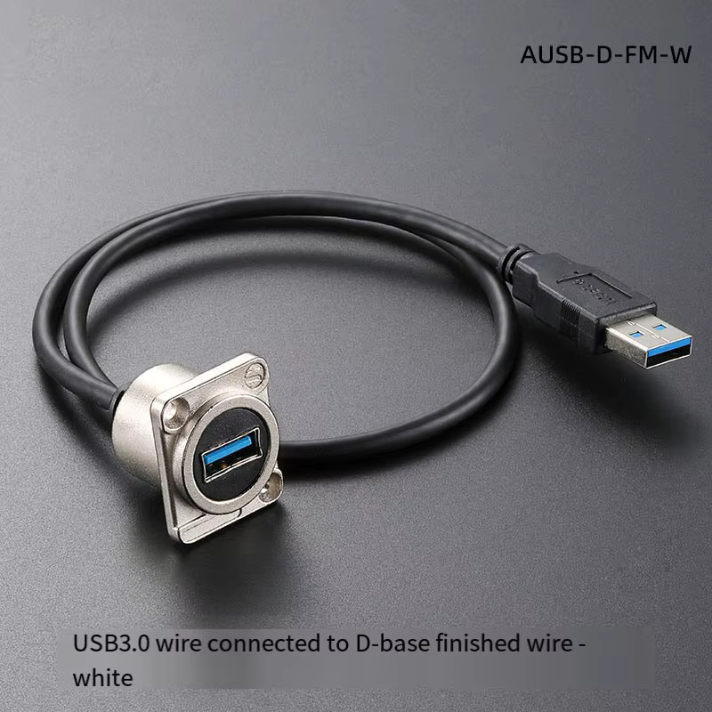 Industrielle Frontplattenmontage mit USB-A, USB-C und HDMI Verlängerungskabeln für Auto-PC, Industrie-Computergehäuse und Server-Chassis - Bild 2