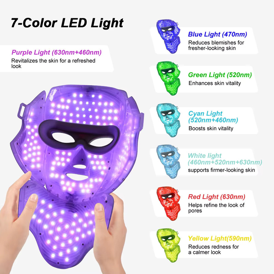 pyeeyan LED-Gesichts- und Halsmaske Lichttherapiegerät - Bild 2