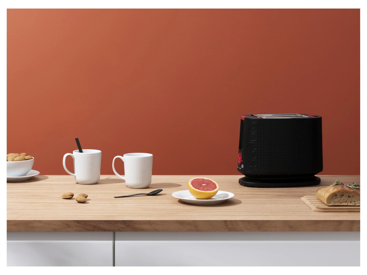BODUM Elektrischer Toaster Bistro Schwarz mit Timer und Keep-Warm-Funktion - Bild 2