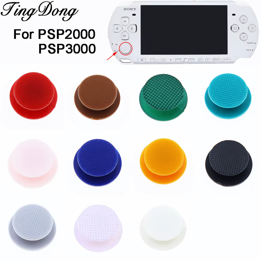 TingDong 10er Set Ersatz 3D Analog Joystick Thumb-Stick Kappen für PSP2000 und PSP3000 Konsolen - Bild 2
