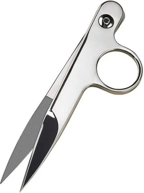 TOTNEND Profi Stoffschere aus Edelstahl in Silber für Stickerei und Bastelarbeiten - Bild 1