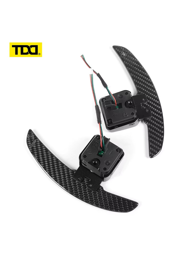 TDD Magnetische Carbon-Schaltwippen in Schwarz für Audi A1 A3 A5 A8 Q3 Q4 Q5 Q7 Q8 S1 S3 S5 SQ5 SQ8 RS3 B9 B9.5 - Bild 5