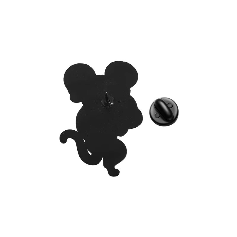 Brosche Emaille, Cartoon-Muskel-Maus, Legierung - Bild 3