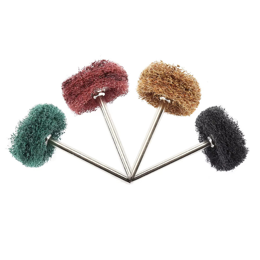 Toorise 40-teiliges Mini-Bohrer-Schleifbürsten-Set aus Nylon in Multicolor mit 25 mm Durchmesser und 3 mm Schaft für Dremel Rotationswerkzeug-Zubehör - Bild 2