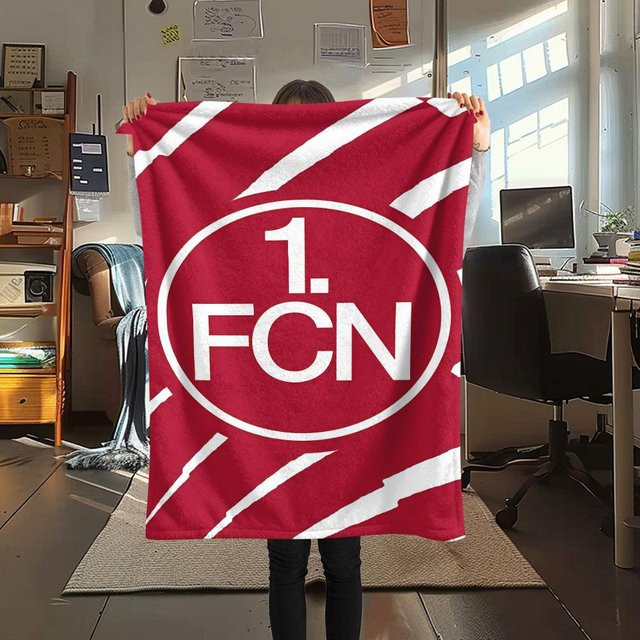 FCN Poster Decke CCesHome in Rot, weiche Polyester-Faser, B/B: 150 x 200 cm - Bild 1