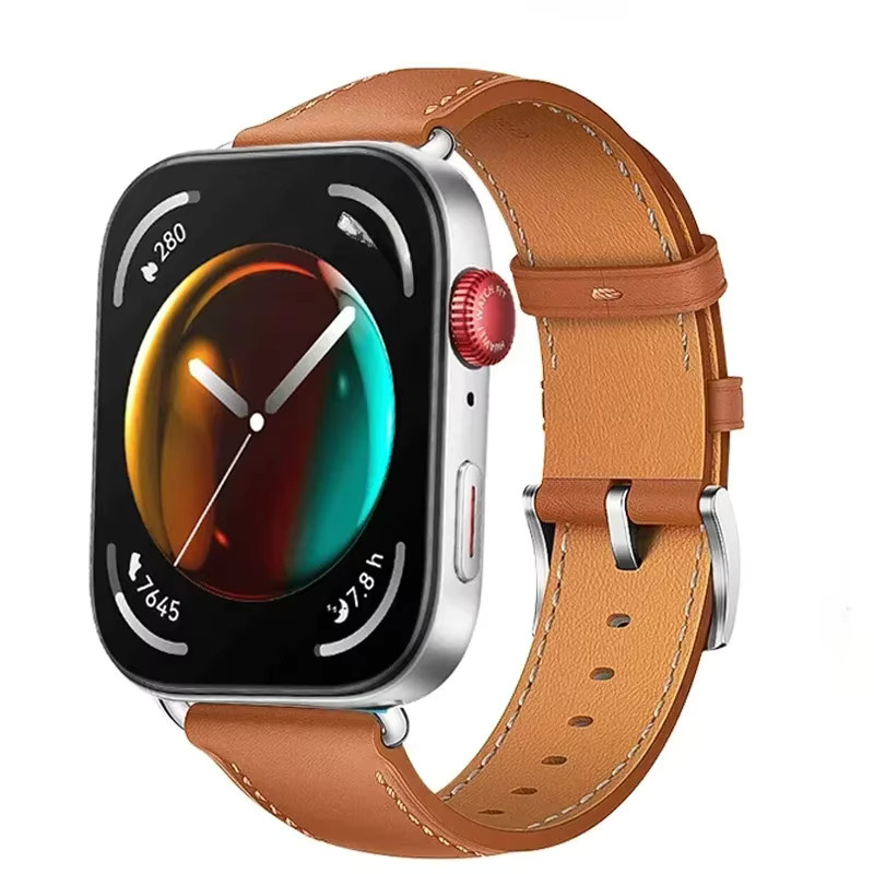Uhrenarmband Leder, retro, Unisex, für Huawei Fit 3 Smartwatch - Bild 3
