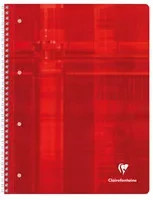 Clairefontaine Collegeblock DIN A5 kariert Lineatur 5 in Weiß und Rot - Bild 1