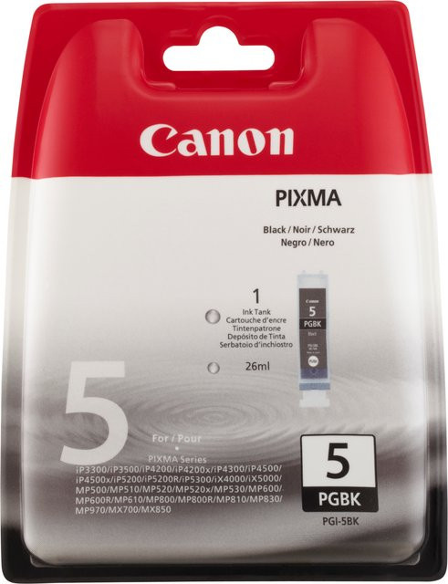 Canon Tintenpatrone PGI-5BK schwarz pigmentiert - Bild 1