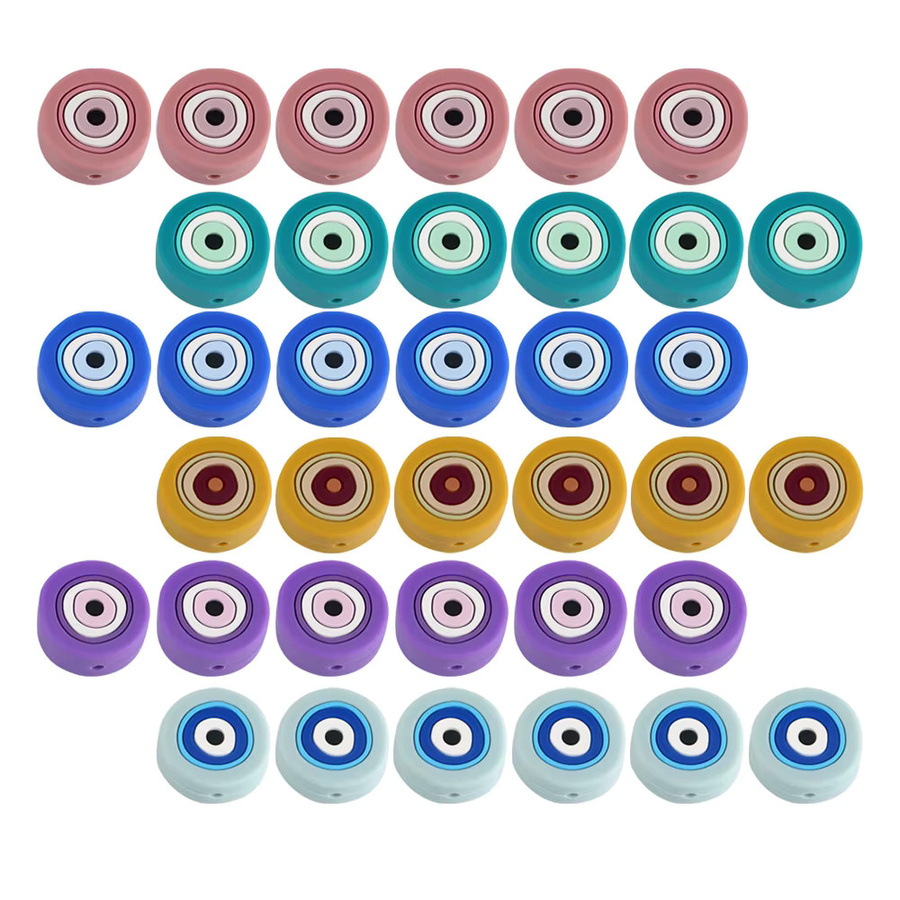 5er Set Cartoon Engel Augen Tier Nagetier für Armband, Halskette, Schlüsselbund, Bunt - Bild 3