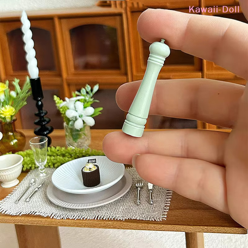 DIAPER&CORED Puppenhaus-Set, 3-teiliges Set, Miniatur-Gewürzmühle, Puppenzubehör - Bild 1