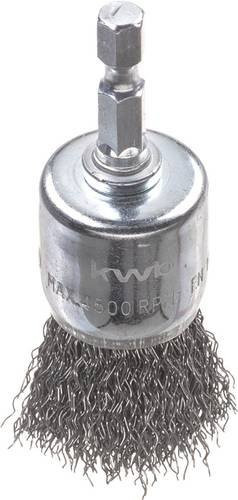 KWB Pinselkopfdrallbürste aus gewelltem HSS-Stahl in Silber - Bild 1