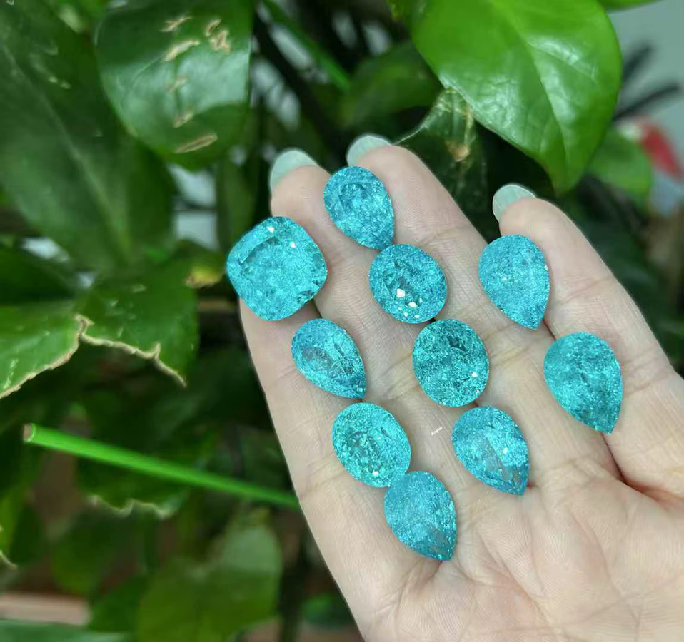 Zhanhao Jewelry Ringe, Paraiba-Turmalin, blaue Diamanten, Perlen - Bild 4