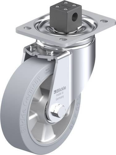 Blickle Lenkrolle LH-ALEV 160K-CS13-SG mit Feststeller in Grau und Stahl, Rad-Durchmesser: 160 mm, Tragfähigkeit: 400 kg - Bild 1