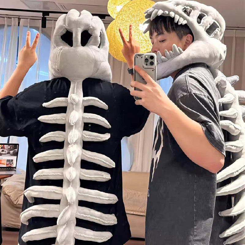 DUODUOBAO Dinosaurier-Skelett Plüschpuppe, Stofftier, Dinosaurier - Bild 6