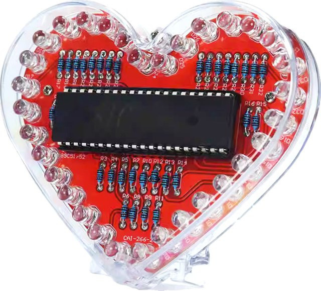 UICPAL LED-Elektronik-Set, DIY-Löten-Übungsset, mit 32 bunten LED-Leuchten, batteriebetrieben - Bild 1