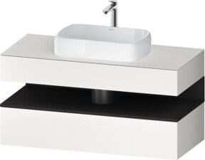 Duravit Waschtischunterschrank Qatego in Grau und Weiß, B/T/H: 120 x 55 x 60 cm - Bild 1