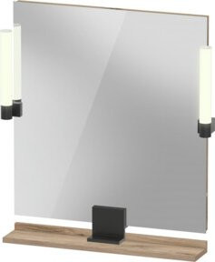 Duravit Sivida LED-Badspiegel in Weiß mit Dimmer und Bewegungssensor, B/H/T: 65 x 65 x 3,6 cm - Bild 1