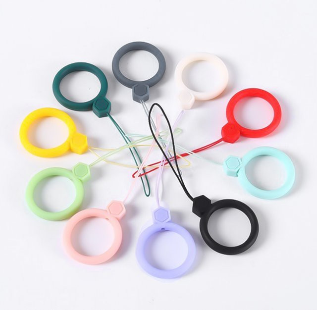 Handy Lanyard Strap mit Katzenmotiv in Multicolour als Handgelenk-Halterung und Schlüsselbund-Kette - Bild 1
