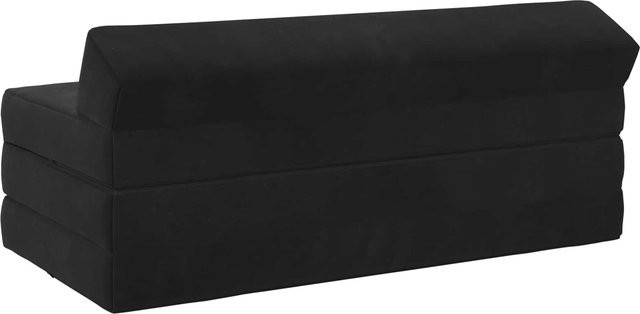 Klappsofa Bett Yiwydaa Schwarz Stoff B/T/H: 120 x 60 x 49 cm - Bild 1