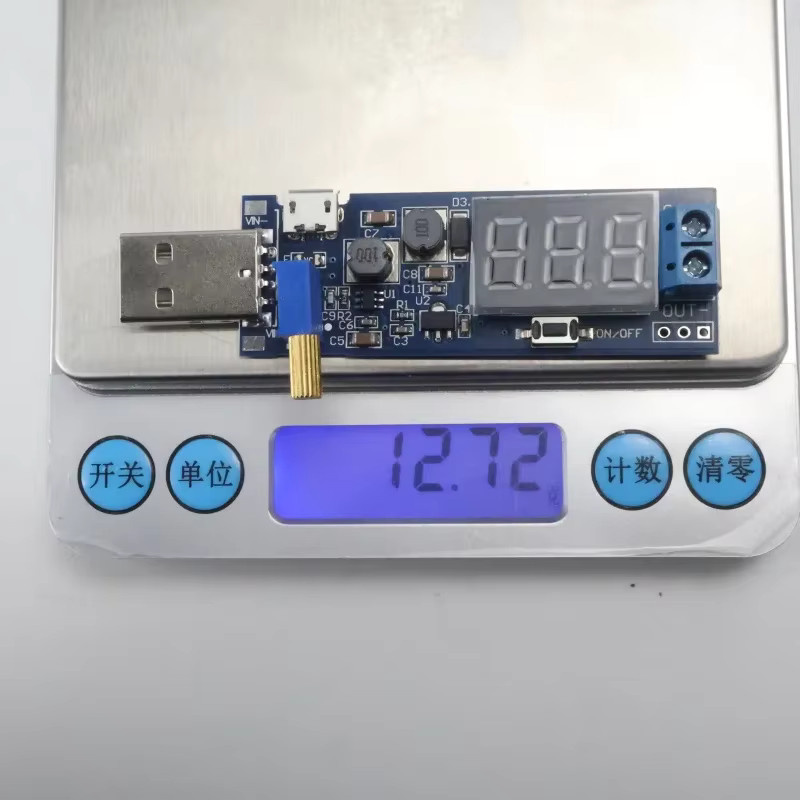 DC-DC USB-C Step-Up/Step-Down Modul Blauer Spannungsregler Konverter mit 5V Eingang und einstellbarem Ausgang von 1,2V-24V - Bild 2