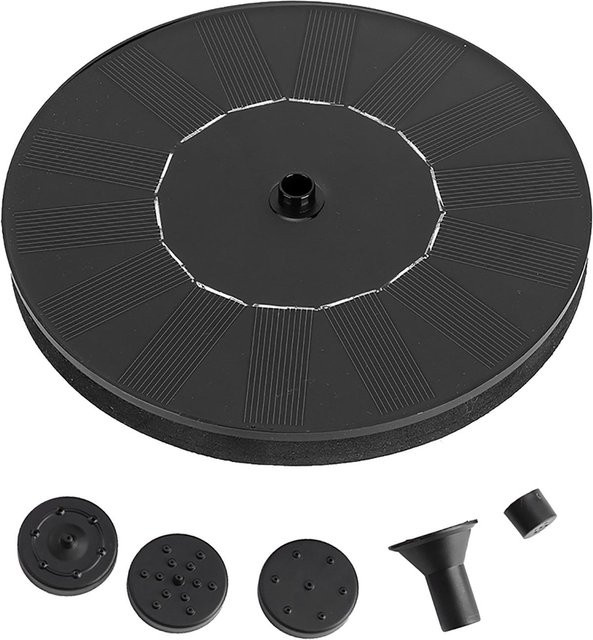 CosyHome Solar Schwimmende Brunnen Wasserpumpe für Garten und Teich in Grau - Bild 1