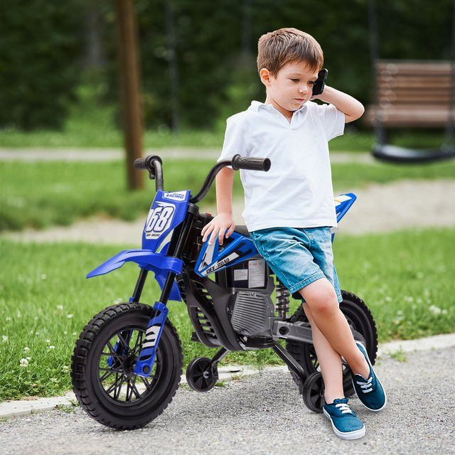 AIYAPLAY Kinder Elektro-Motorrad mit Musik, Grün - Bild 1
