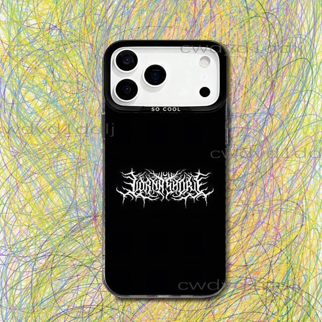 Lorna Shore Pain Remains Handyhülle für iPhone, Grau Hart Matt - Bild 1