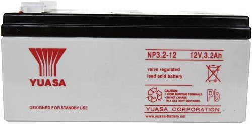Yuasa NP3.2-12 Bleiakku 12V 3.2Ah Blei-Vlies AGM mit Flachstecker 4.8mm B/H/T: 134 x 64 x 67 mm - Bild 1