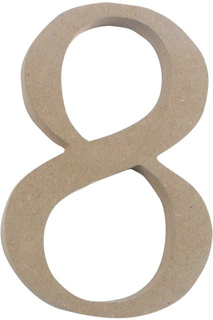 Rico Design Deko Zahl 8 aus MDF XL - Bild 1