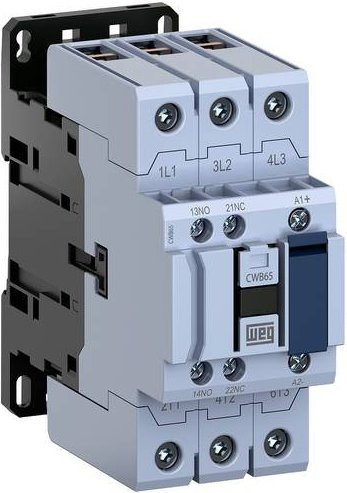 WEG Leistungsschütz CWB65-11-30D02 Sofortschaltend, 3 Schließer, 22 kW, 24 V, Grau - Bild 1
