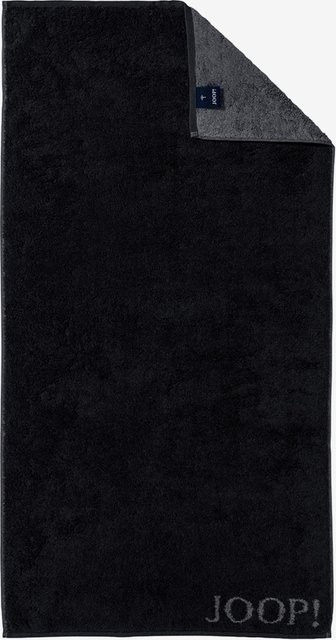 Duschtuch JOOP! CLASSIC Doubleface aus Baumwolle in Schwarz - Bild 1