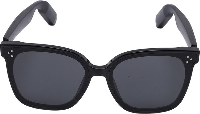Smarte Bluetooth-Sonnenbrille in Schwarz mit polarisierten Gläsern, Stereo-Lautsprechern, Mikrofon und Butterfly-Gestell aus Metall - Bild 1