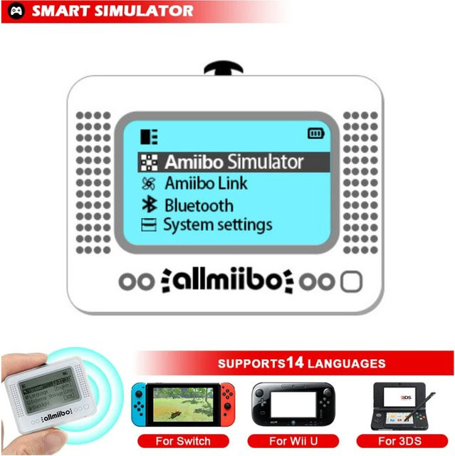 Allmiibo Aufladbarer Intelligenter Bluetooth Universal-Writer für Wiiu Gaming-Zubehör in Weiß - Bild 1