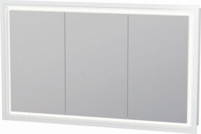 Duravit L-Cube LED Spiegelschrank in Graphit Matt mit Dimmer und Touch-Funktion, B/H/T: 120 x 70 x 15,5 cm - Bild 1