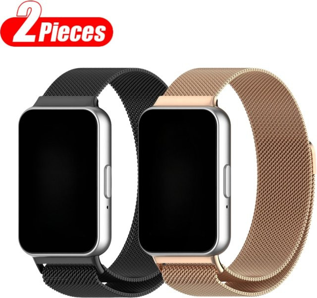 TINUORA Uhrenarmband Milanaise, Edelstahl, Unisex, für Samsung Galaxy Fit 3 - Bild 1