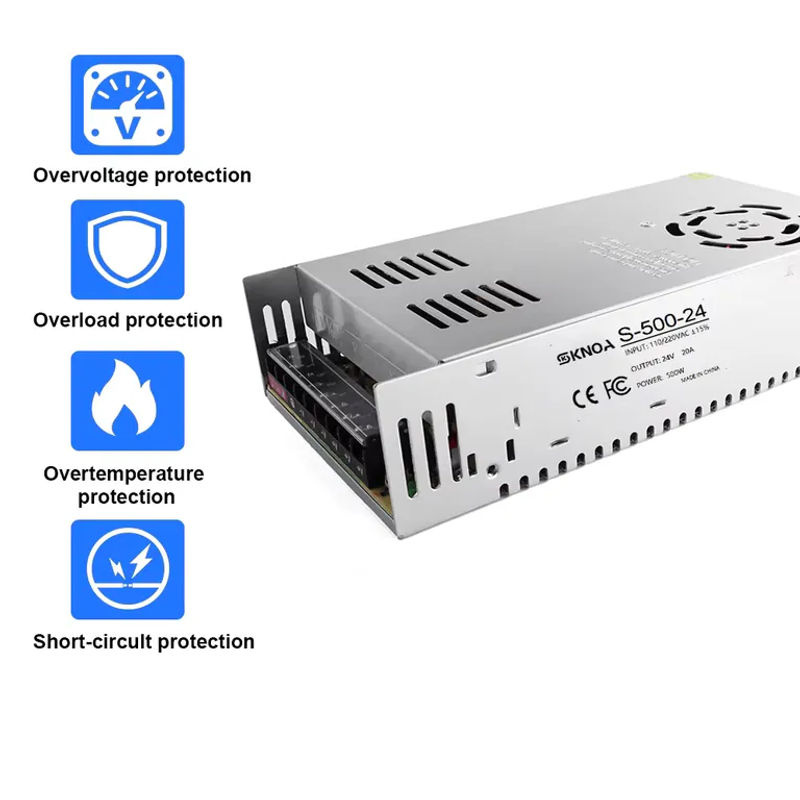 KNOA LED-Netzteil DC 12V 360W Stromversorgung Transformator in Silber - Bild 3