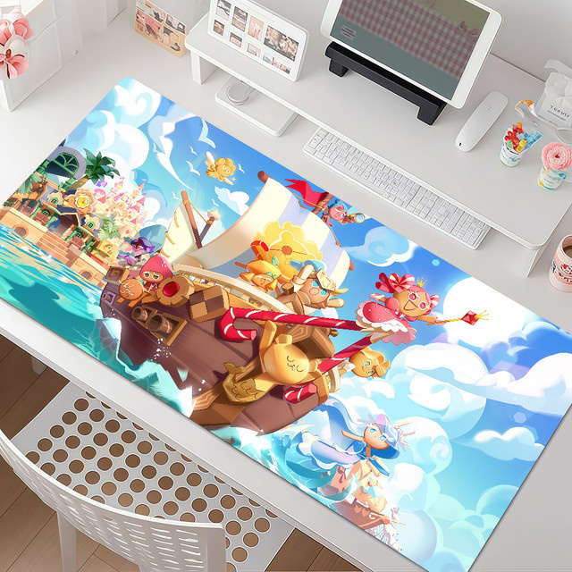 Game C-Cookie R-Run Kingdom Mauspad in Multicolour, rutschfeste Gaming-Schreibtischunterlage mit Gummikante - Bild 1