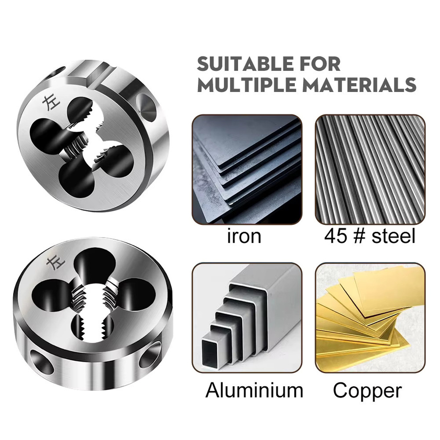 Hampton Links Metrisches Gewindeschneidwerkzeug Set für Metallbearbeitung in Silber, M3 bis M20 - Bild 5