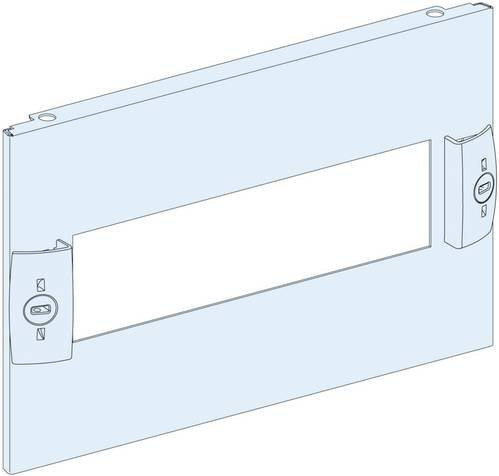Schneider Electric PrismaSeT-P Frontplatte in Weiß mit 45mm Ausschnitt, 1-reihig, B: 40 cm, H: 4 Module - Bild 1