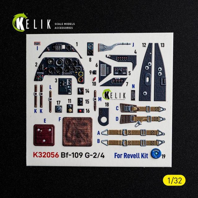 Revell Bf-109 G2/4 - Interior 3D-Decals - Bild 1