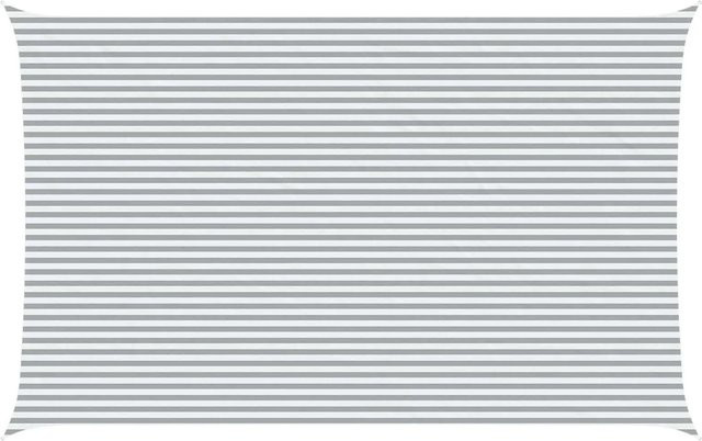 vidaXL Sonnensegel rechteckig aus Polyester in Hellgrau und Weiß, B x T: 8 x 5 m - Bild 1