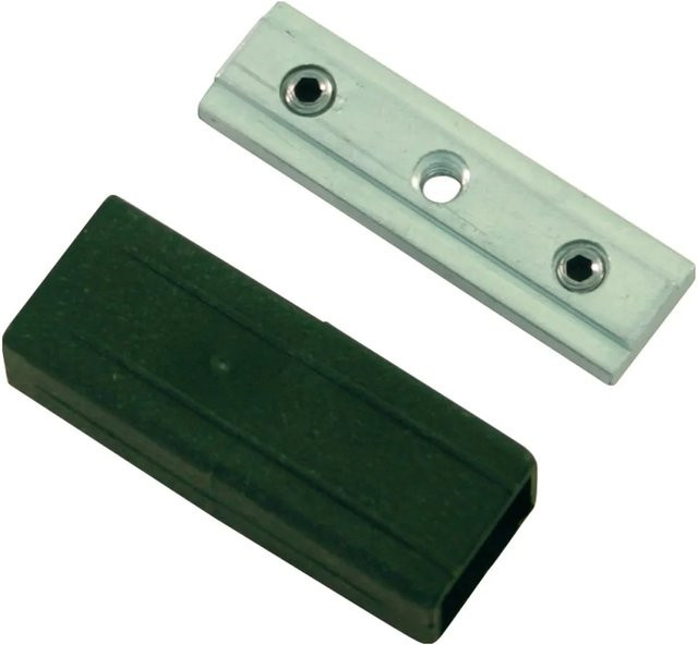 Gardinia Stangenverbinder Luxor aus Aluminium in Schwarz und Silber - Bild 1