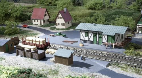 Auhagen 14451 N Güterschuppen mit Ladestraße - Bild 1