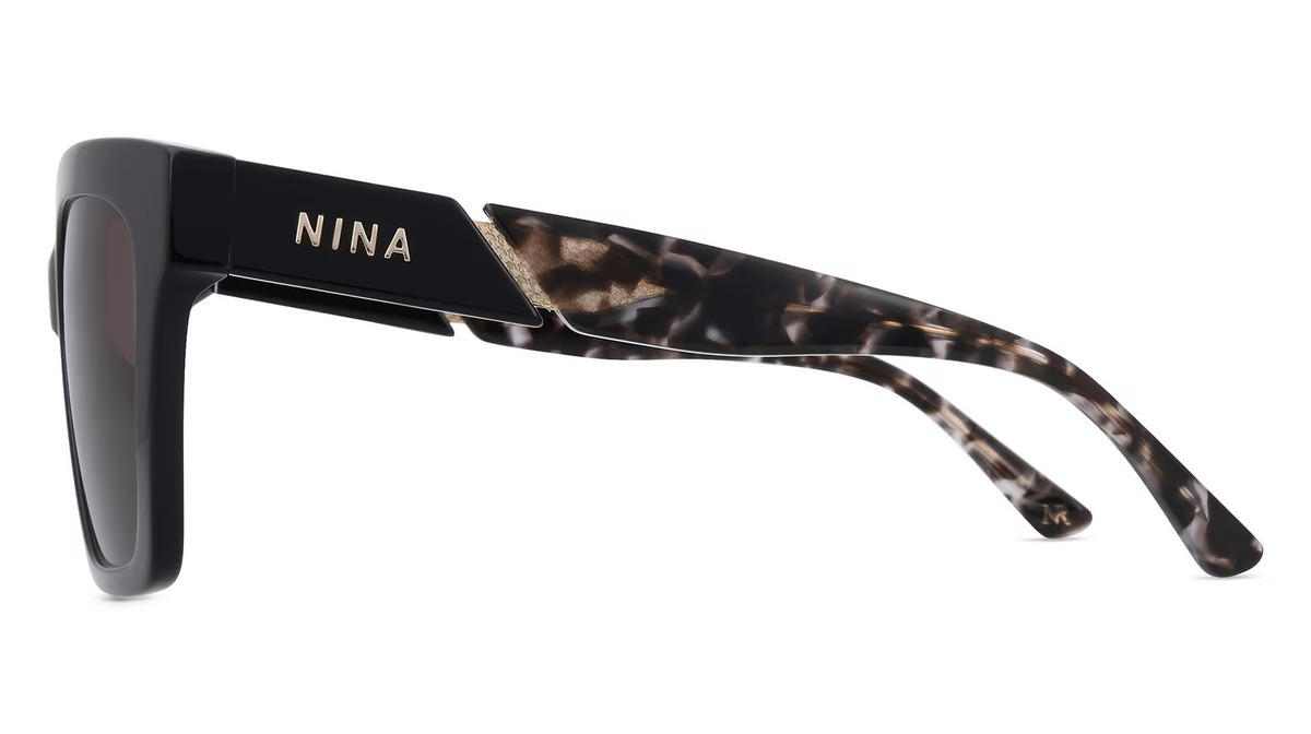Nina Ricci NRISNR318 Sonnenbrille Butterfly, Vollrand, Kunststoff, Schwarz, Unisex - Bild 2