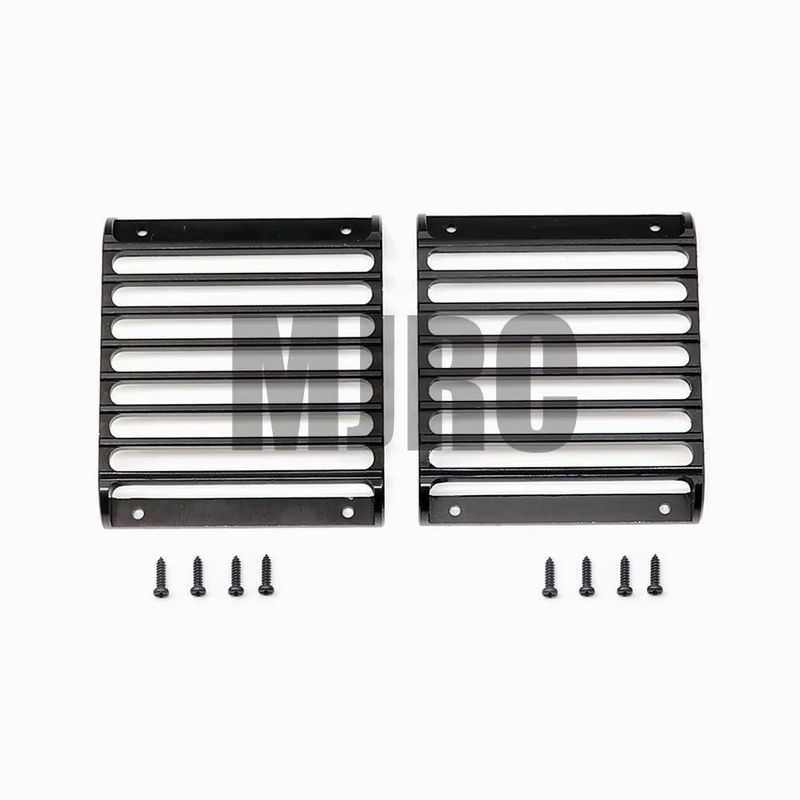 AJRC TRX4 Defender Metall-Frontlampenschutz Scheinwerferabdeckung Schutzgitter 2-teiliges Set - Bild 2