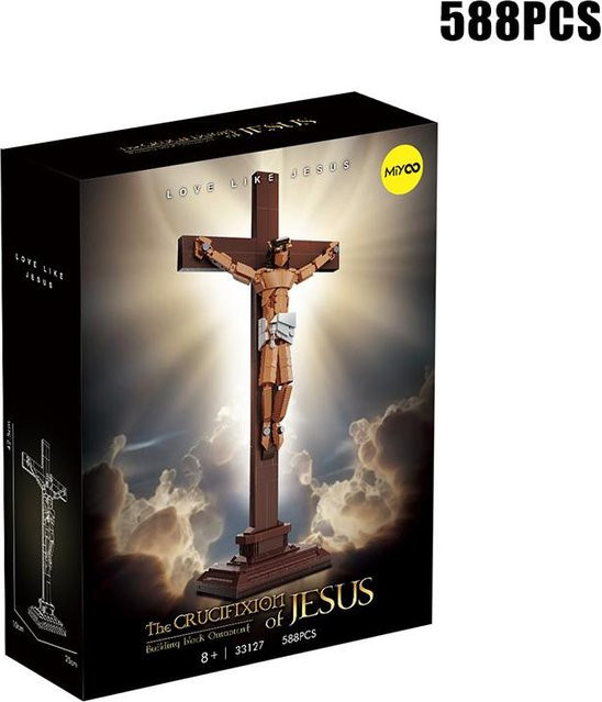 MOC Glaube Jesus Kreuz Die Passion Christi Statue, Bausteine, ab 6 Jahren - Bild 1