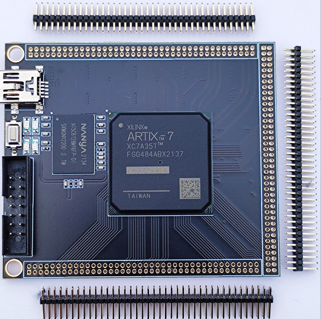 Artix7 Xilinx FPGA Entwicklungsboard XC7A35T XC7A100T XC7A200T Kernplatine in Schwarz - Bild 1