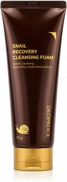 Deoproce Snail Recovery Reinigungsschaum, 170 g, mit Hyaluronsäure - Bild 1